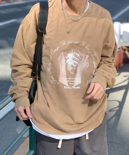 link lot（リンクロット）の「【秋冬】ヴィンテージライクビッグプリントロンT（Tシャツ/カットソー・メンズ・パープル/ブラック/ブルー/イエロー・M/L）」の15枚目の写真