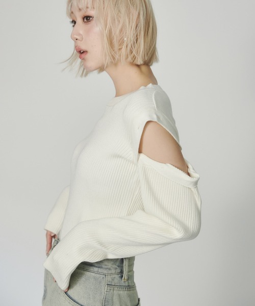 マルチウェイリブニット（ニット/セーター）｜ENVYM（アンビー）