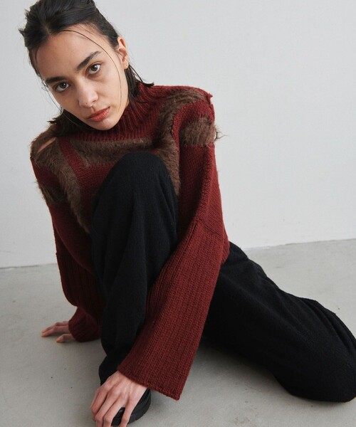 パンツ muller of yoshiokubo bumpy pants muller of yoshiokubo/ミュラーオブヨシオクボ】BUMPY WOOL