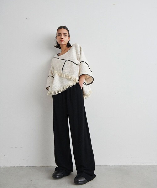 muller of yoshiokubo/ミュラーオブヨシオクボ】BUMPY WOOL PANTS