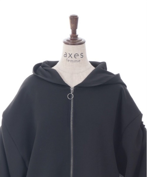 axes femme（アクシーズファム）の「ドロストスリーブパーカー（パーカー・レディース・ブラック/ネイビー・FREE）」の20枚目の写真