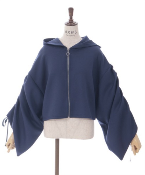 axes femme（アクシーズファム）の「ドロストスリーブパーカー（パーカー・レディース・ブラック/ネイビー・FREE）」の15枚目の写真