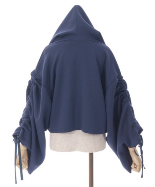 axes femme（アクシーズファム）の「ドロストスリーブパーカー（パーカー・レディース・ブラック/ネイビー・FREE）」の10枚目の写真