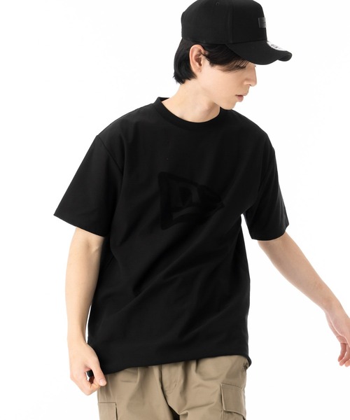 NEW ERA(ニューエラ)の「ニューエラ 半袖Tシャツ コットン ジャカードパイルフラッグロゴ(Tシャツ/カットソー・メンズ・ブラック/ホワイト・M/XXL/L/XL/S)」の17枚目の写真