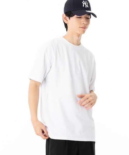 NEW ERA(ニューエラ)の「ニューエラ 半袖Tシャツ コットン ジャカードパイルフラッグロゴ(Tシャツ/カットソー・メンズ・ブラック/ホワイト・M/XXL/L/XL/S)」の4枚目の写真