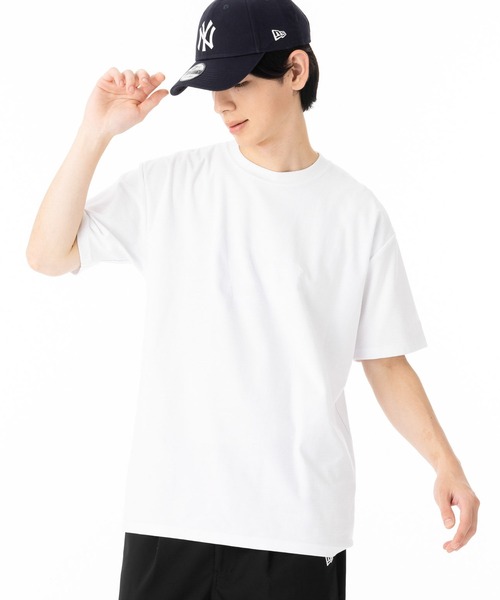 NEW ERA(ニューエラ)の「ニューエラ 半袖Tシャツ コットン ジャカードパイルフラッグロゴ(Tシャツ/カットソー・メンズ・ブラック/ホワイト・M/XXL/L/XL/S)」の3枚目の写真