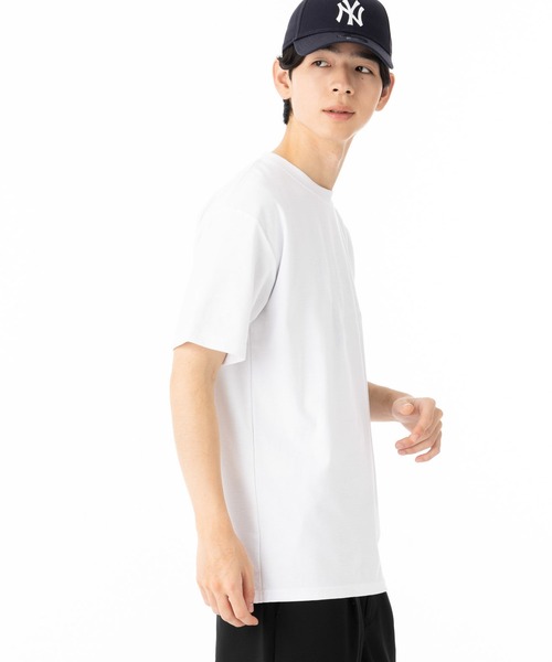 NEW ERA(ニューエラ)の「ニューエラ 半袖Tシャツ コットン ジャカードパイルフラッグロゴ(Tシャツ/カットソー・メンズ・ブラック/ホワイト・M/XXL/L/XL/S)」の6枚目の写真