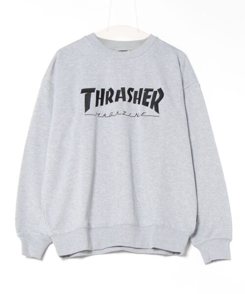 【THRASHER/スラッシャー】ヘビーウェイト マガジンロゴ スペードオースロゴ クルーネック スウェット LOGO CREW SWEAT（スウェット）｜THRASHER（スラッシャー）