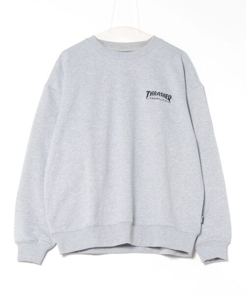 【THRASHER/スラッシャー】ヘビーウェイト マガジンロゴ スペードオースロゴ クルーネック スウェット LOGO CREW SWEAT（スウェット）｜THRASHER（スラッシャー）