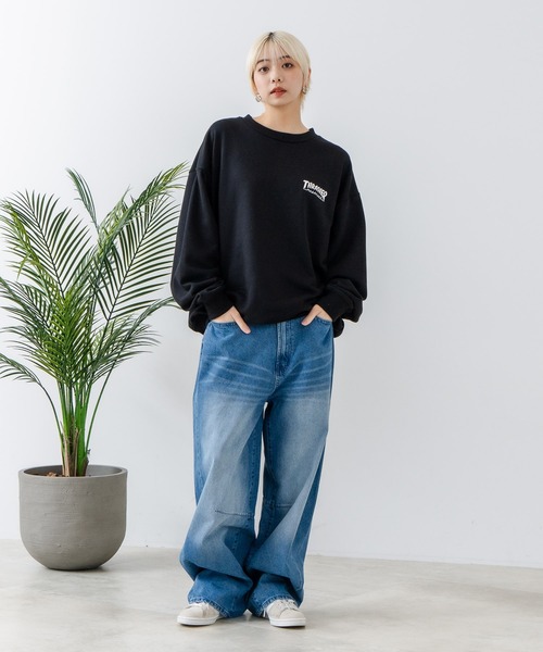 THRASHER（スラッシャー）の「【THRASHER/スラッシャー】ヘビーウェイト マガジンロゴ スペードオースロゴ クルーネック スウェット LOGO CREW SWEAT（スウェット・メンズ・ブラック系その他/ホワイト系その他2/グレー系その他2/ホワイト系その他/ブラック系その他2/グレー系その他・LARGE/MEDIUM）」の8枚目の写真