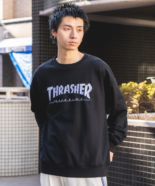 THRASHER（スラッシャー）の「【THRASHER/スラッシャー】ヘビーウェイト マガジンロゴ スペードオースロゴ クルーネック スウェット LOGO CREW SWEAT（スウェット・メンズ・ブラック系その他/ホワイト系その他2/グレー系その他2/ホワイト系その他/ブラック系その他2/グレー系その他・LARGE/MEDIUM）」の7枚目の写真