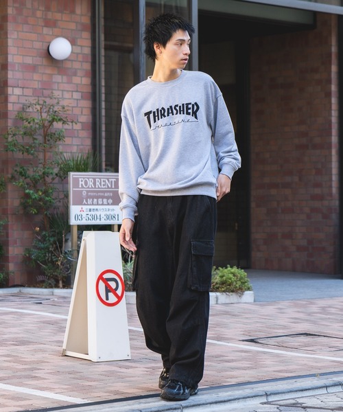 THRASHER（スラッシャー）の「【THRASHER/スラッシャー】ヘビーウェイト マガジンロゴ スペードオースロゴ クルーネック スウェット LOGO CREW SWEAT（スウェット・メンズ・ブラック系その他/ホワイト系その他2/グレー系その他2/ホワイト系その他/ブラック系その他2/グレー系その他・LARGE/MEDIUM）」の14枚目の写真