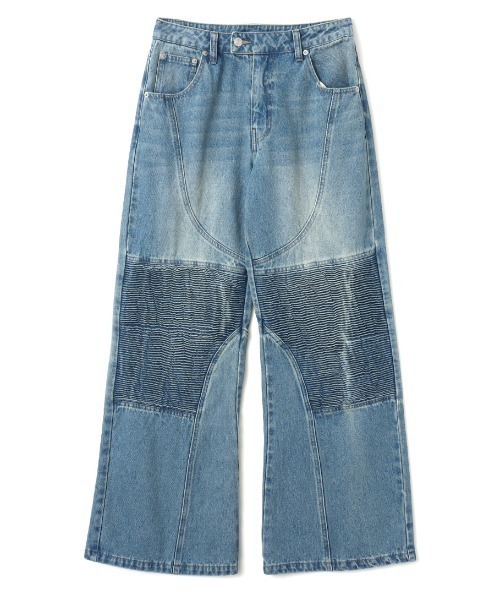 atmos pink(アトモスピンク)の「atmos pink Biker Denim Pants / アトモス ピンク バイカー デニム パンツ(その他パンツ・レディース・ブルー/ブラック・M/S/XS)」の12枚目の写真