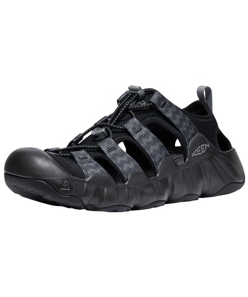 KEEN(キーン)の「KEEN/キーン メンズ スニーカー 水陸両用 アウトドア フェス キャンプ HYPERPORT H2 ハイパーポート 1028652(スニーカー・メンズ・ブラック×グレー・27.0cm/28.0cm/26.5cm/27.5cm/26.0cm/25.5cm/28.5cm/29.0cm)」の2枚目の写真