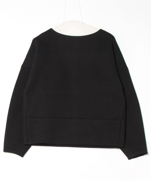Bou Jeloud(ブージュルード)の「軽やかボンディングZIPプルオーバー(Tシャツ/カットソー・レディース・グレー/ベージュ/ブラック・FREE)」の2枚目の写真