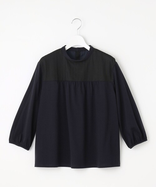 J.PRESS(ジェイプレス)の「【洗える】プレーティングジャージー モックネックカットソー(Tシャツ/カットソー・レディース・ホワイト系/ネイビー系/サックスブルー系・T13/T15)」の16枚目の写真
