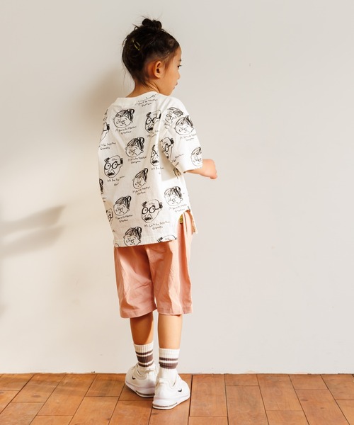 MAKE YOUR DAY（メイクユアデイ）の「じいちゃんばあちゃん総柄半袖Tシャツ■80～140cm（Tシャツ/カットソー・キッズ・オフホワイト/ミント・80/90/100/110/120/130/140）」の13枚目の写真