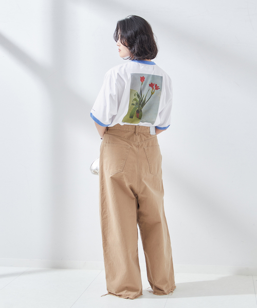 JANE SMITH / JOHN SMITH(ジェーンスミスジョンスミス)の「【JANE SMITH/ジェーンスミス】NICOLA KLOOSTERMAN HYBRID RIN:Tシャツ(Tシャツ/カットソー・レディース・ホワイト・SMALL)」の4枚目の写真