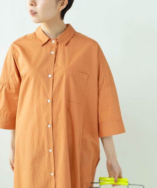 パリエロ PARICCIワンピースsizeＭ ブロード BIGシャツワンピース（シャツワンピース）｜PAR ICI