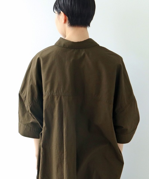 パリエロ PARICCIワンピースsizeＭ ブロード BIGシャツワンピース（シャツワンピース）｜PAR ICI