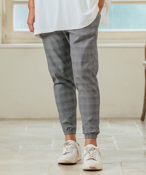 Magine(マージン)の「mp13233- Stretch Check Fabric Tapered Pants チェック柄テーパードパンツ(その他パンツ・メンズ・ベージュ/グレー/ブラック・44/46/48)」の17枚目の写真