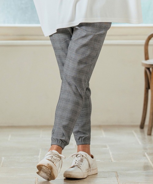 Magine(マージン)の「mp13233- Stretch Check Fabric Tapered Pants チェック柄テーパードパンツ(その他パンツ・メンズ・ベージュ/グレー/ブラック・44/46/48)」の18枚目の写真