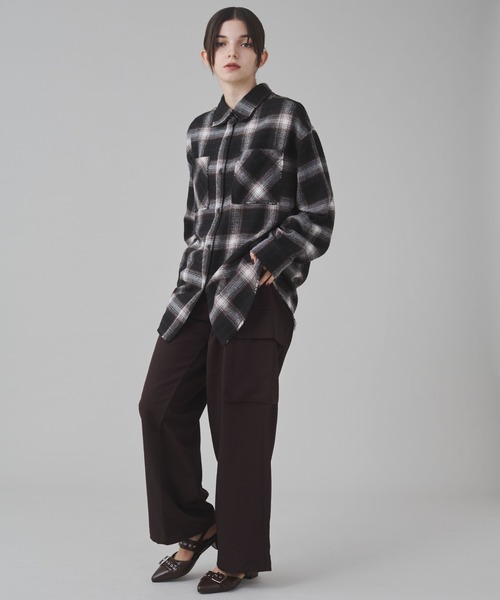 WEGO（ウィゴー）の「WEGO/イージーワイドカーゴスラックス（スラックス・メンズ・ブラック/ダークグレー/ライトベージュ/ブラック系その他2/ブラウン・MEDIUM/LARGE）」の12枚目の写真