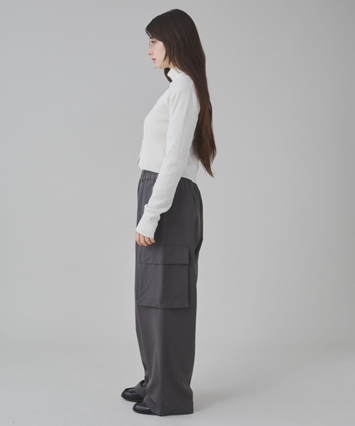 WEGO（ウィゴー）の「WEGO/イージーワイドカーゴスラックス（スラックス・メンズ・ブラック/ダークグレー/ライトベージュ/ブラック系その他2/ブラウン・MEDIUM/LARGE）」の7枚目の写真