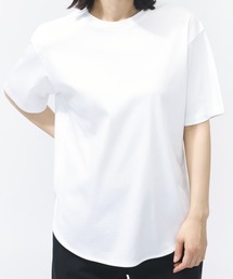 ティゴラ TIGORA UVカットシルキーコットンラウンドテールTシャツ
