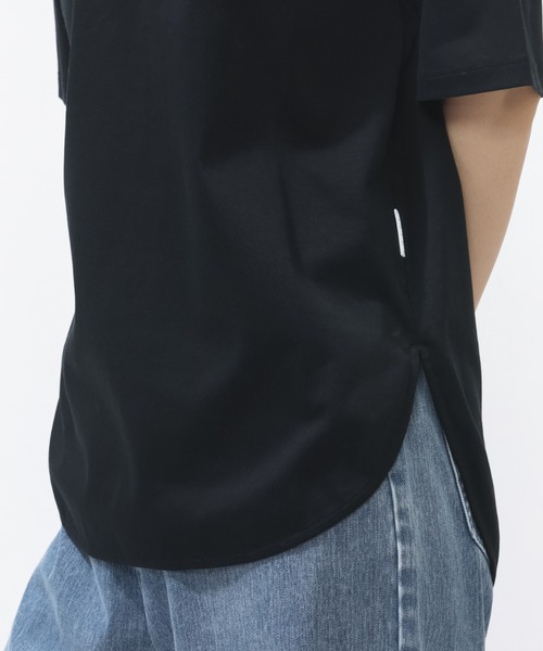 TIGORA(ティゴラ)の「ティゴラ TIGORA UVカットシルキーコットンラウンドテールTシャツ(Tシャツ/カットソー・レディース・ホワイト/ブラック/カーキ・S/M/L/XL)」の12枚目の写真