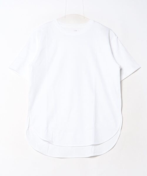 TIGORA(ティゴラ)の「ティゴラ TIGORA UVカットシルキーコットンラウンドテールTシャツ(Tシャツ/カットソー・レディース・ホワイト/ブラック/カーキ・S/M/L/XL)」の22枚目の写真