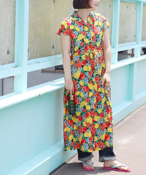 大人気!!【HOBBS】夏にぴったり♪トロピカル柄ワンピース 大人気!!【HOBBS】夏にぴったり♪トロピカル柄ワンピース