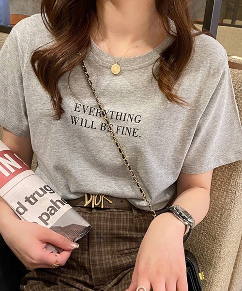 SallyLunn(サリーラン)の「ビッグサイズクルーネックTシャツ(Tシャツ/カットソー・レディース・ホワイト/グレー/ブラック・MEDIUM/LARGE)」の5枚目の写真