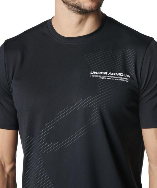 UNDER ARMOUR（アンダーアーマー）の「UAテック エクストララージロゴ ショートスリーブ Tシャツ（トレーニング/メンズ）（Tシャツ/カットソー・メンズ・ブラック系その他・S/L/XL/2XL/M/3XL/4XL/5XL）」の4枚目の写真