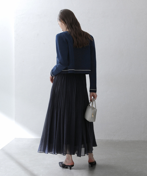 La TOTALITE（ラトータリテ）の「【洗える】ウォッシャブルスムースカーディガン（カーディガン/ボレロ・レディース・ネイビー/オレンジ/ホワイト・FREE）」の20枚目の写真