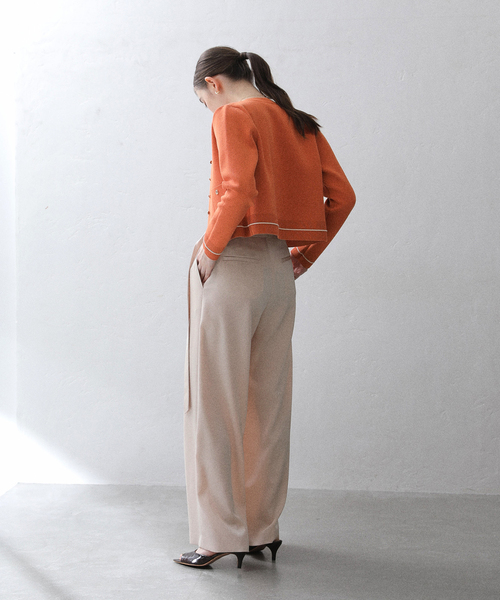 La TOTALITE（ラトータリテ）の「【洗える】ウォッシャブルスムースカーディガン（カーディガン/ボレロ・レディース・ネイビー/オレンジ/ホワイト・FREE）」の11枚目の写真