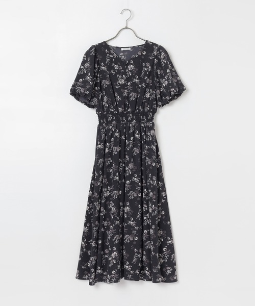 Honeys（ハニーズ）の「ボリューム袖ワンピース（ワンピース・レディース・ホワイト系その他/サックスブルー系/ピンク系その他/ブラック系その他・3L/L/LL/M/S）」の21枚目の写真