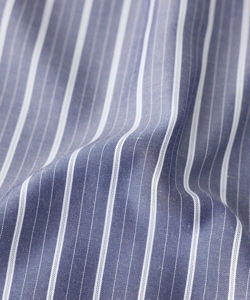 n'OrLABEL（ノアールレーベル）の「『サイドラインストライプシャツ』（シャツ/ブラウス・レディース・オフホワイト/ブルー/ネイビー/グリーン・FREE）」の17枚目の写真