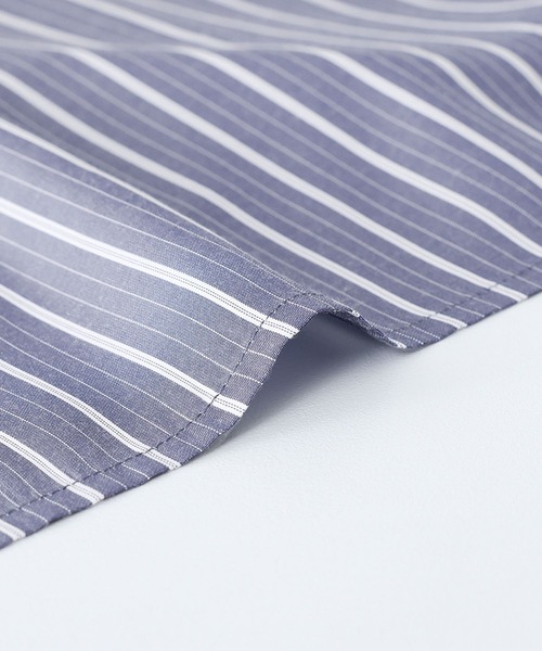 n'OrLABEL（ノアールレーベル）の「『サイドラインストライプシャツ』（シャツ/ブラウス・レディース・オフホワイト/ブルー/ネイビー/グリーン・FREE）」の18枚目の写真