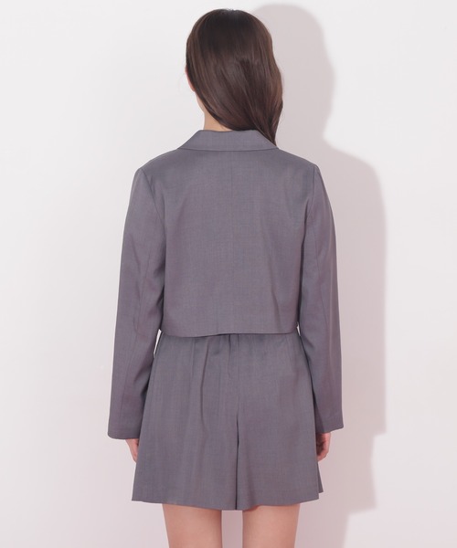 JILL by JILL STUART（ジルバイジルスチュアート）の「◇麻調合繊スーチングジャケット（その他アウター・レディース・グレー/ブラック/ベージュ・SMALL/MEDIUM）」の6枚目の写真