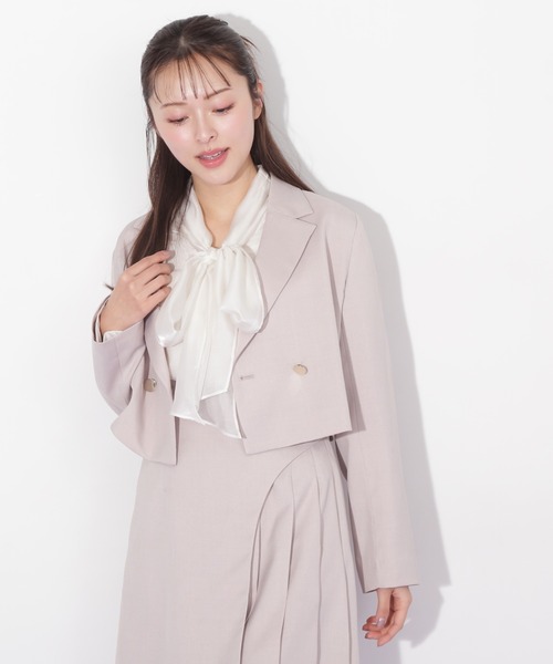 セール】◇麻調合繊スーチングジャケット（その他アウター）｜JILL by