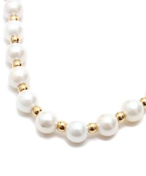 atmos pink（アトモスピンク）の「atmos pink Pearl Like Necklace / アトモス ピンク パール ライク ネックレス（ネックレス・レディース・ゴールド・FREE）」の5枚目の写真