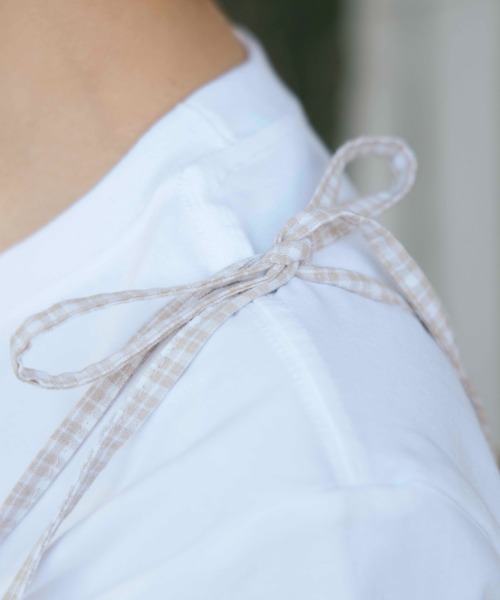 TITTY&CO.(ティティーアンドコー)の「チェック切り替えフリルキャミワンピース(ワンピース・レディース・ベージュ/ブラック・FREE)」の22枚目の写真