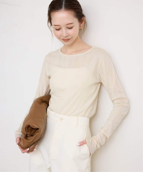 miller/ミラー SLOBE別注 SHEER RIB クルーネック 追加》miller/ミラー SLOBE別注 SHEER RIB クルーネック（T