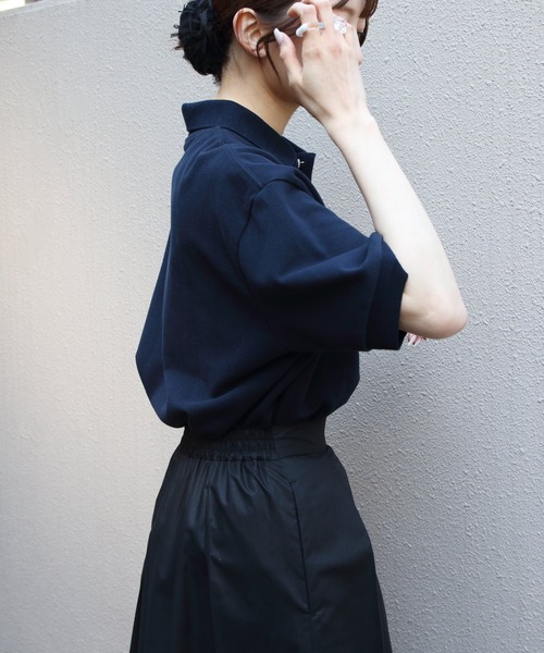 THE SHINZONE/シンゾーン ワイドポロシャツ WIDE POLO SHIRT