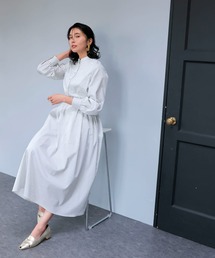 Jines | サッカーストライプシャツワンピース(ワンピース)