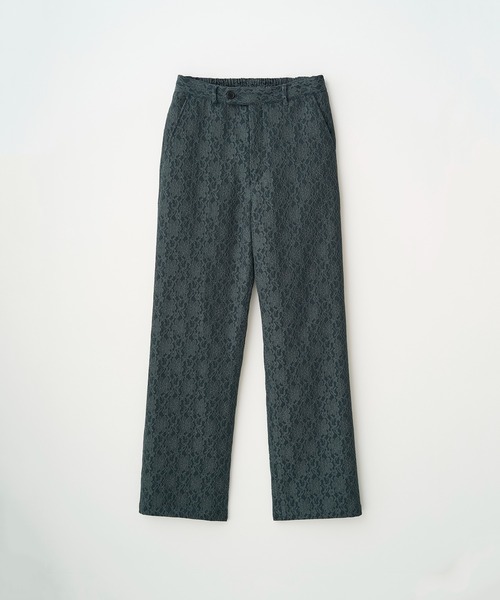 Juha(ユハ)の「BONDED LACE TAPERED PANTS(スラックス・メンズ・グリーン/ブラック・2/3/4)」の4枚目の写真