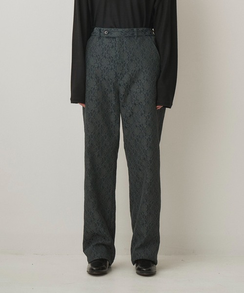 Juha(ユハ)の「BONDED LACE TAPERED PANTS(スラックス・メンズ・グリーン/ブラック・2/3/4)」の8枚目の写真