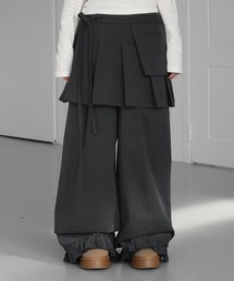 GRAY BOXING GLOVE LOW-RISE SUIT PANTS（その他パンツ）｜Nodress