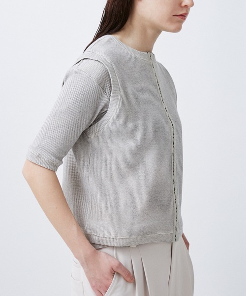M TO R（ムウトアール）の「HOCK THERMAL TANK TOP（タンクトップ・レディース・ライトグレー/イエロー/ブラック・38/40）」の11枚目の写真